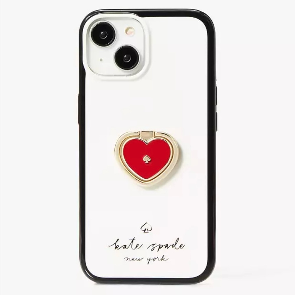 Kate Spade Heart Stability Ring & Phone Case for iPhone 14 PRO